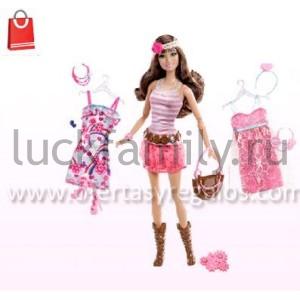 "МАТТЕЛ". BARBIE КОЛЛЕКЦИЯ "МОДНАЯ ШТУЧКА". ГАРДЕРОБ в кор.6шт ― Luckfamily.ru