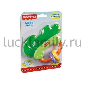 "МАТТЕЛ". FISHER PRICE ПРОРЕЗЫВАТЕЛЬ В ВИДЕ КРОКОДИЛА в кор.6шт ― Luckfamily.ru