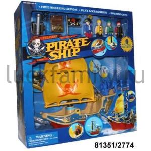 ИГРОВОЙ НАБОР ПИРАТСКИЙ КОРАБЛЬ С ФИГУРКАМИ И АКСЕСС. В КОР. в кор.8шт ― Luckfamily.ru