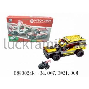 КОНСТРУКТОР ПЛАСТ. МАШИНА С И/К ПУЛЬТОМ LXY11B-SCS В РУСС. КОР. 34*7*21СМ в кор.24шт ― Luckfamily.ru