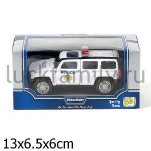 МАШИНА МЕТАЛЛ. ИНЕРЦ., POLICE ОТКРЫВ. ДВЕРИ, ЦВЕТ В АССОРТ. В КОР. в кор.4*36шт ― Luckfamily.ru