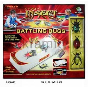 ИГРА НАСТОЛЬНАЯ "БИТВА ЖУКОВ" С 3-МЯ ЖУКАМИ, С ВИБРАЦИЕЙ В КОР. 35*32*6СМ в кор.2*24шт ― Luckfamily.ru