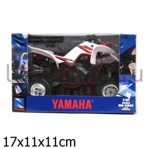 КВАДРОЦИКЛ МЕТАЛЛ. YAMAHA RAPTOR 660R, 1:12 В КОР. в кор.3*12шт ― Luckfamily.ru