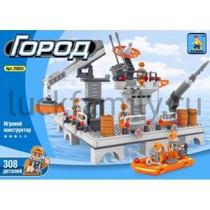 КОНСТРУКТОР ПЛАСТ. С ФИГУРКАМИ И АКСЕСС., 308ДЕТ. В РУСС. КОР. 35*25*6СМ в кор.2*12шт ― Luckfamily.ru