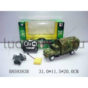 ГРУЗОВИК ВОЕННЫЙ Р/У НА АККУМ. СО СВЕТОМ 009A В РУСС. КОР. 31*12*20СМ в кор.2*12шт ― Luckfamily.ru