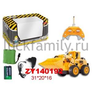 СТРОИТЕЛЬНЫЙ БУЛЬДОЗЕР Р/У НА АККУМ. В РУСС. КОР. 31*20*16СМ в кор.2*6шт ― Luckfamily.ru