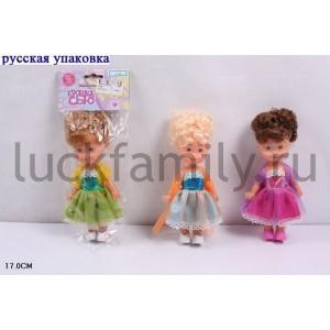 КУКЛА В АССОРТ. 5064 В ПАК. (РУСС. УП.) 17СМ в кор.2*144шт ― Luckfamily.ru