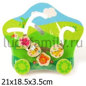 ДЕР. ИГРУШКА "ИГРАЕМ ВМЕСТЕ-БУРАТИНО" ЛАБИРИНТ КАТАЛКА в кор.36шт ― Luckfamily.ru