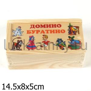 ДОМИНО ДЕРЕВ. "ИГРАЕМ ВМЕСТЕ-БУРАТИНО" БУРАТИНО в кор.36шт ― Luckfamily.ru