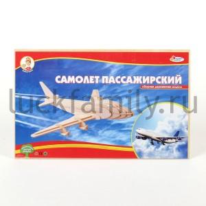 ДЕРЕВЯННЫЙ 3Д ПАЗЛ "ИГРАЕМ ВМЕСТЕ" САМОЛЕТ ПАССАЖИРСКИЙ 37*23*6СМ (2 ЛИСТА, 34 ДЕТАЛИ) в кор.30шт ― Luckfamily.ru