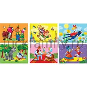 НАБОР ИЗ 6-И КУБИКОВ "ИГРАЕМ ВМЕСТЕ" СКАЗКИ В ПЛЕНКЕ в кор.48наб ― Luckfamily.ru