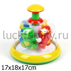 ЮЛА-КАРУСЕЛЬ С МЕДВЕДЕМ И СОБАЧКОЙ в кор.16шт ― Luckfamily.ru