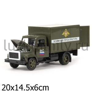 МАШИНА "ТЕХНОПАРК" МЕТАЛЛ. ИНЕРЦ. ГАЗ 3307 ВОЕННАЯ ПРОКУРАТУРА, 1:43 В РУСС. КОР. в кор.2*24шт ― Luckfamily.ru