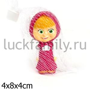 ИГРУШКА Д/КУПАНИЯ "ИГРАЕМ ВМЕСТЕ" МАША (М/Ф "МАША И МЕДВЕДЬ") В СЕТКЕ в кор.12*24шт ― Luckfamily.ru