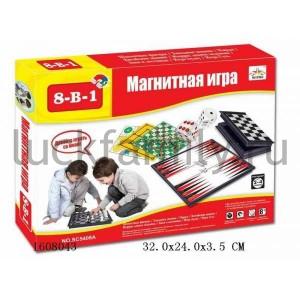 ИГРА НАСТОЛЬНАЯ "МАГНИТНАЯ ИГРА" 8-В-1 В КОР. 32*24*4СМ в кор.2*24шт ― Luckfamily.ru