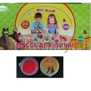 МАССА ДЛЯ ЛЕПКИ "ИГРАЕМ ВМЕСТЕ" "МАША И МЕДВЕДЬ" 16ГР. В ПЛАСТ. БАНКЕ В ДИСПЛЕЕ УП-24ШТ в кор.6уп ― Luckfamily.ru