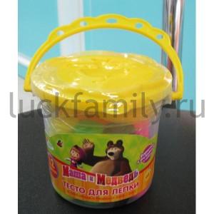 НАБОР "ТЕСТО ДЛЯ ЛЕПКИ" "ИГРАЕМ ВМЕСТЕ" "МАША И МЕДВЕДЬ" (12 ЦВ. 240ГР.+4 ФОРМОЧКИ) в кор.4*12шт ― Luckfamily.ru