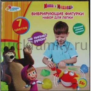 НАБОР ДЛЯ ЛЕПКИ "ИГРАЕМ ВМЕСТЕ" "МАША И МЕДВЕДЬ", С ВИБРИРУЮЩИМ МЕХАНИЗМОМ В КОР. в кор.2*24шт ― Luckfamily.ru