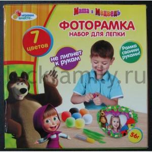 НАБОР ДЛЯ ЛЕПКИ "ИГРАЕМ ВМЕСТЕ"  РАМКА "МАША И МЕДВЕДЬ" В КОР. в кор.2*24шт ― Luckfamily.ru