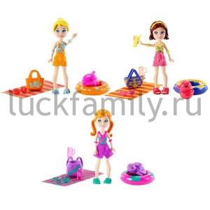 "МАТТЕЛ". POLLY POCKET FLIP КУКЛА С АКСЕССУРАМИ в кор.6шт ― Luckfamily.ru