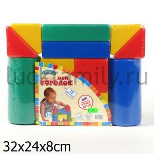 КОНСТРУКТОР "МОЙ ГОРОДОК" 80*80, 12 ЭЛ. в кор.12шт ― Luckfamily.ru