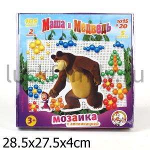 МАША И МЕДВЕДЬ. МОЗАИКА С АППЛИКАЦИЯМИ в кор.11шт ― Luckfamily.ru