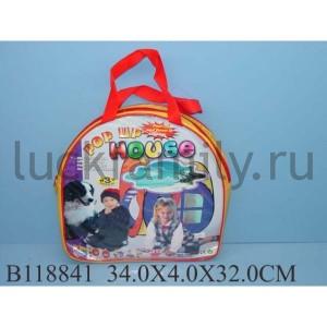 ДЕТСКАЯ ИГРОВАЯ ПАЛАТКА, ЦВЕТ В АССОРТ. 5001 В СУМКЕ 34*32СМ в кор.2*12шт ― Luckfamily.ru