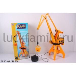 СТРОИТЕЛЬНЫЙ КРАН НА ПУЛЬТЕ 9421 В РУСС. КОР. 50*30*12СМ в кор.2*12шт ― Luckfamily.ru