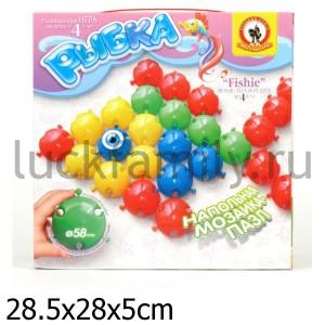 НАПОЛЬНАЯ МОЗАИКА-ПАЗЛ "РЫБКА" 25 ЭЛ. в уп.10шт ― Luckfamily.ru