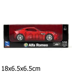 МАШИНА МЕТАЛЛ. ИНЕРЦ. "ALFA ROMEO 8C" 1:32, ОТКРЫВ. ДВЕРИ В КОР. в кор.4*12шт ― Luckfamily.ru