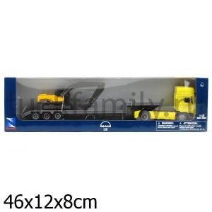 ТРЕЛЛЕР МЕТАЛЛ. 1:43 MAN F2000 LOWBOY TRAILER WITH 1:58 DC EXCAVATOR В КОР. в кор.12шт ― Luckfamily.ru