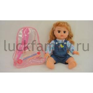КУКЛА ОЗВУЧ., РУССИФИЦ., ЦВЕТ В АССОРТ. 5288 В РЮКЗАКЕ (РУСС. УП.) в кор.2*12шт ― Luckfamily.ru