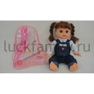 КУКЛА ОЗВУЧ., РУССИФИЦ., ЦВЕТ В АССОРТ. 5292 В РЮКЗАКЕ (РУСС. УП.) в кор.2*12шт ― Luckfamily.ru