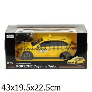 МАШИНА Р/У RASTAR PORSCHE CAYENNE TURBO ТАКСИ 1:14 СО СВЕТОМ, РУСС. ДИЗАЙН В РУСС. КОР. в кор.6шт ― Luckfamily.ru