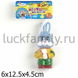 ИГРУШКА ДЛЯ КУПАНИЯ "ИГРАЕМ ВМЕСТЕ" СТЕПАШКА РУСС. ДИЗАЙН, В СЕТКЕ (РУСС. УП.) в кор.12*24шт ― Luckfamily.ru