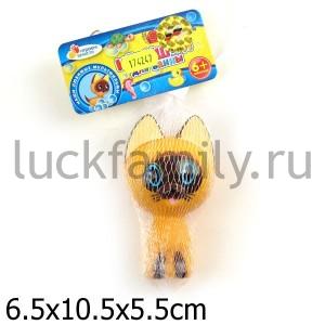 ИГРУШКА ДЛЯ КУПАНИЯ "ИГРАЕМ ВМЕСТЕ" КОТЕНОК ГАВ РУСС. ДИЗАЙН, В СЕТКЕ (РУСС. УП.) в кор.12*24шт ― Luckfamily.ru