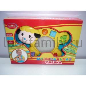 ИГРУШКА "ИГРАЕМ ВМЕСТЕ" "ОВЕЧКА" НА БАТ. СВЕТ+ЗВУК В РУСС. КОР. 29*6*20СМ в кор.2*18шт ― Luckfamily.ru