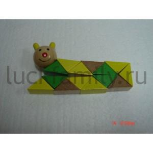 ГОЛОВОЛОМКА-ЗМЕЙКА "ИГРАЕМ ВМЕСТЕ" "ГУСЕНИЦА" В ПАК. 22,5*2,5*4CM в кор.12*24шт ― Luckfamily.ru