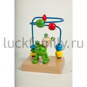 ЛАБИРИНТ МАЛЫЙ "ИГРАЕМ ВМЕСТЕ" "БУРАТИНО" ЛЯГУШКА В КОР. 10*7*13CM в кор.48шт ― Luckfamily.ru