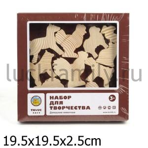 НАБОР ДЛЯ ТВОРЧЕСТВА "ДОМАШНИЕ ЖИВОТНЫЕ" в кор.10шт ― Luckfamily.ru