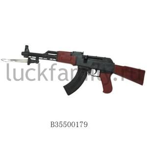 АВТОМАТ ПНЕВМ. СО ШТЫК-НОЖОМ, С ПУЛЬКАМИ AK47 В ПАК. в кор.2*72шт ― Luckfamily.ru