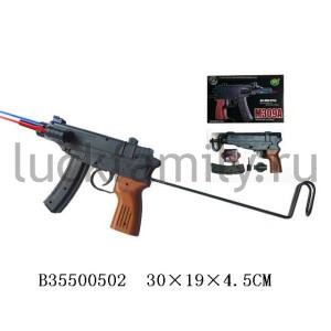 АВТОМАТ ПНЕВМ. С ЛАЗЕР. ПРИЦЕЛОМ, СО СВЕТОМ, С ПУЛЬКАМИ M309A В КОР. 30*19*5СМ в кор.24шт ― Luckfamily.ru