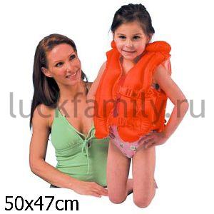 ЖИЛЕТ НАДУВНОЙ 50*47СМ ЯРКИЙ 3-6 ЛЕТ В КОР. (БОИТСЯ ХОЛОДА) в кор.24шт ― Luckfamily.ru
