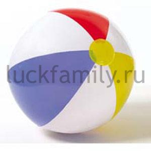 МЯЧ ЦВЕТНЫЕ ДОЛЬКИ 51СМ В ПАК. (БОИТСЯ ХОЛОДА) в кор.36шт ― Luckfamily.ru