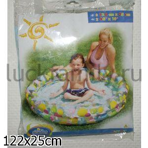 БАССЕЙН НАДУВ. 122*25СМ "ПУЗЫРЬКИ" 2 КОЛЬЦА Д/ДЕТЕЙ ОТ 3-Х ЛЕТ В ПАК. (БОИТСЯ ХОЛОДА) в кор.12шт ― Luckfamily.ru