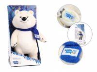             Игрушка мягкая Белый мишка с шарфом 40см  в коробке ТМ Sochi 2014.ru 2095645