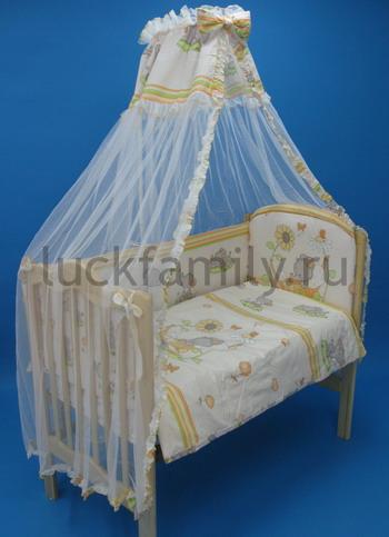 Бампер в кроватку  Bombus Слоники