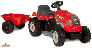 Трактор на педалях Smoby GM Bull RED 33045 ― Luckfamily.ru