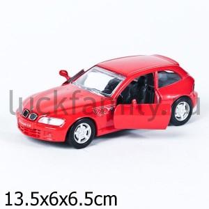 МАШИНА BMW Z-3 COUPE МЕТАЛЛ. ИНЕРЦ. ОТКРЫВ. ДВЕРИ, В АССОРТ. В КОР. 12СМ в кор.4*24шт ― Luckfamily.ru