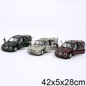 МАШИНА MERCEDES BENZ CL500 МЕТАЛЛ ИНЕРЦ. ОТКРЫВ ДВЕРИ,В АССОРТ 1:38 В ДИСПЛ 13СМ УП-12ШТ в кор.2*6уп ― Luckfamily.ru